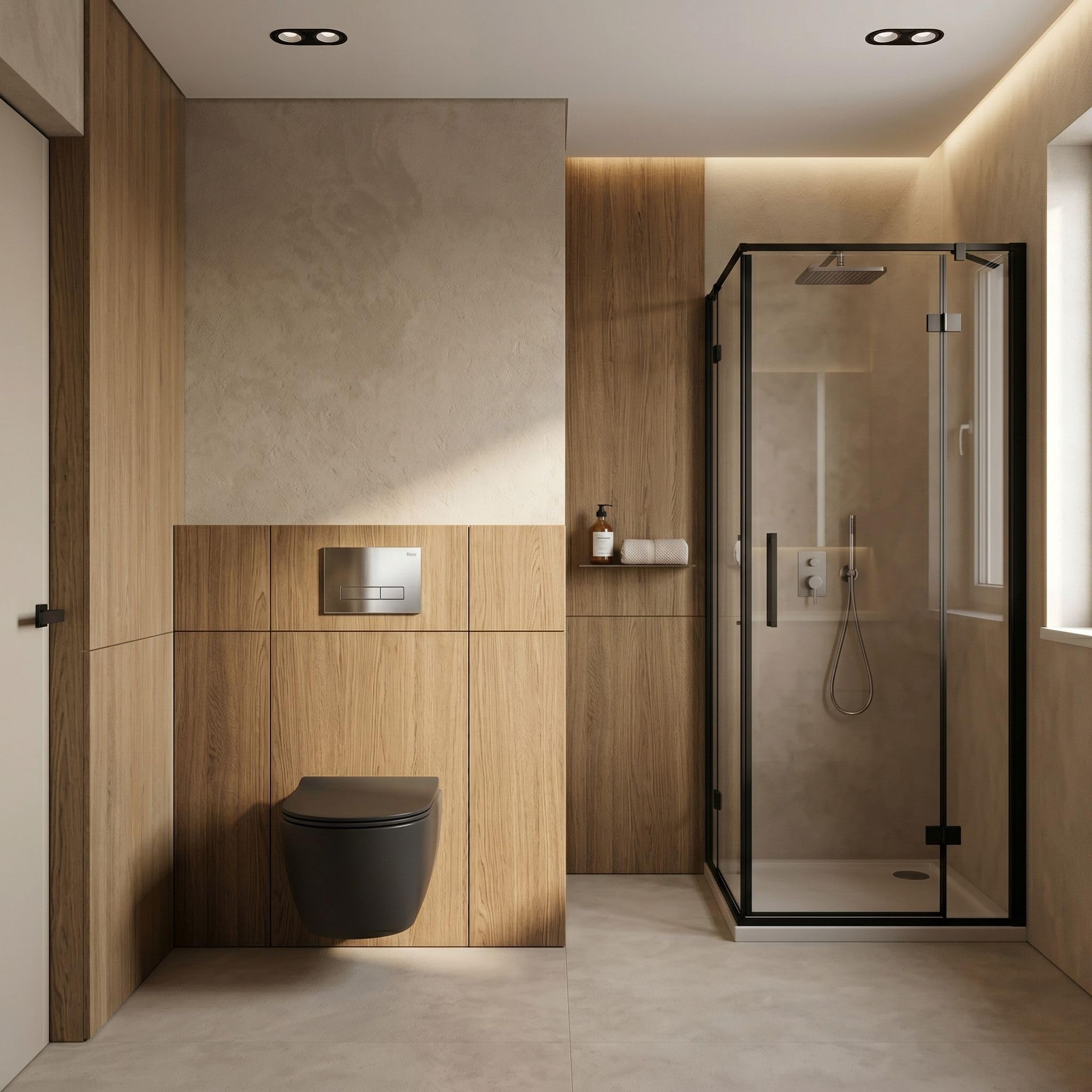 Rea - Stelaż Zestaw Podtynkowy Slim 024n Do Mis Wc Z Przyciskiem Hd Chrom - 22x35,2x106,2 cm
