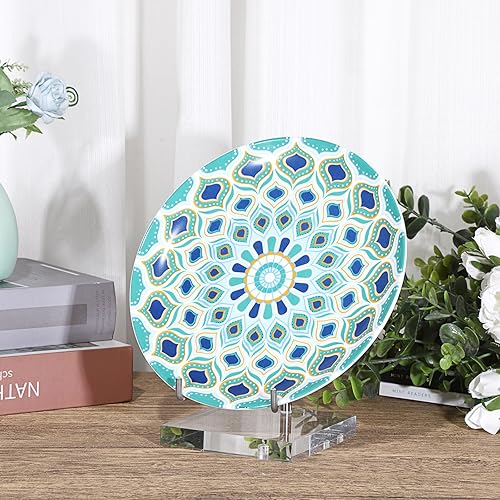 Miniatura 4 de Hipiwe Caballete de exhibición de metal ajustable con base acrílica, soporte para caballete de exhibición para geodas de coral fósil, cristales de