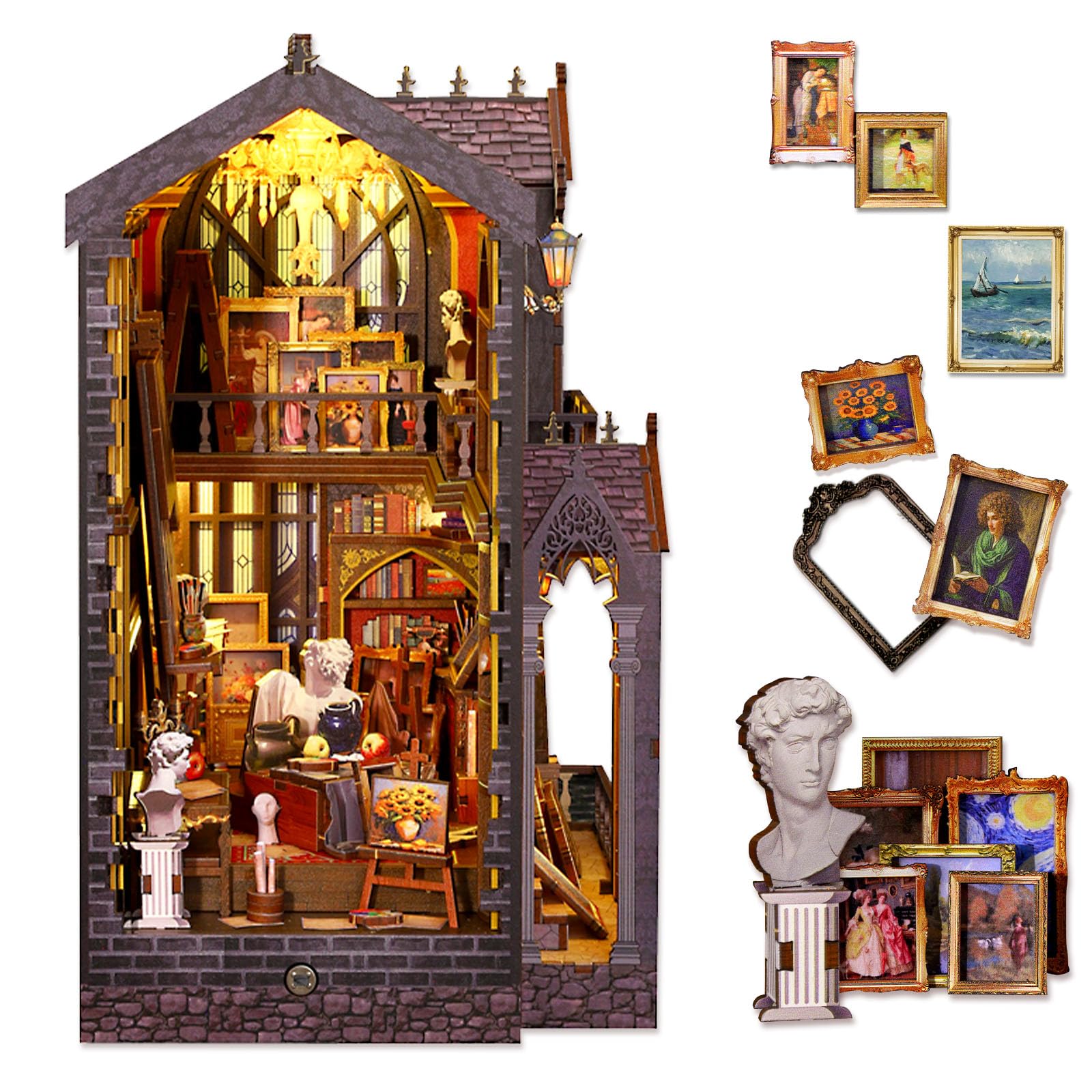Amazon.com: OurMiao Book Nook Kit – Wonder Studio, DIY Miniature