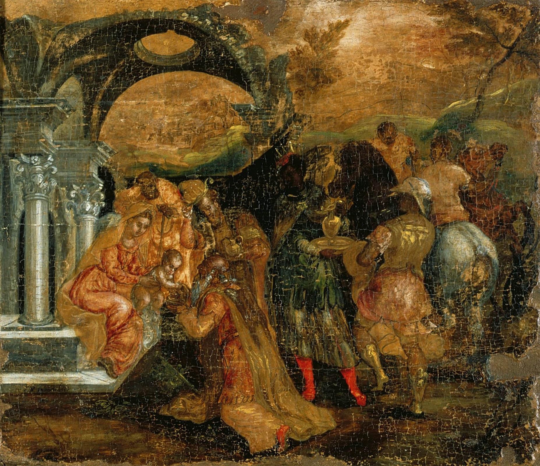 ARTXLXXBN Famous Painting Art Wall Decor Abstract Art Picture the Adoration of the Magi by El Greco Animal Pictures for Home Decor 60x90cm