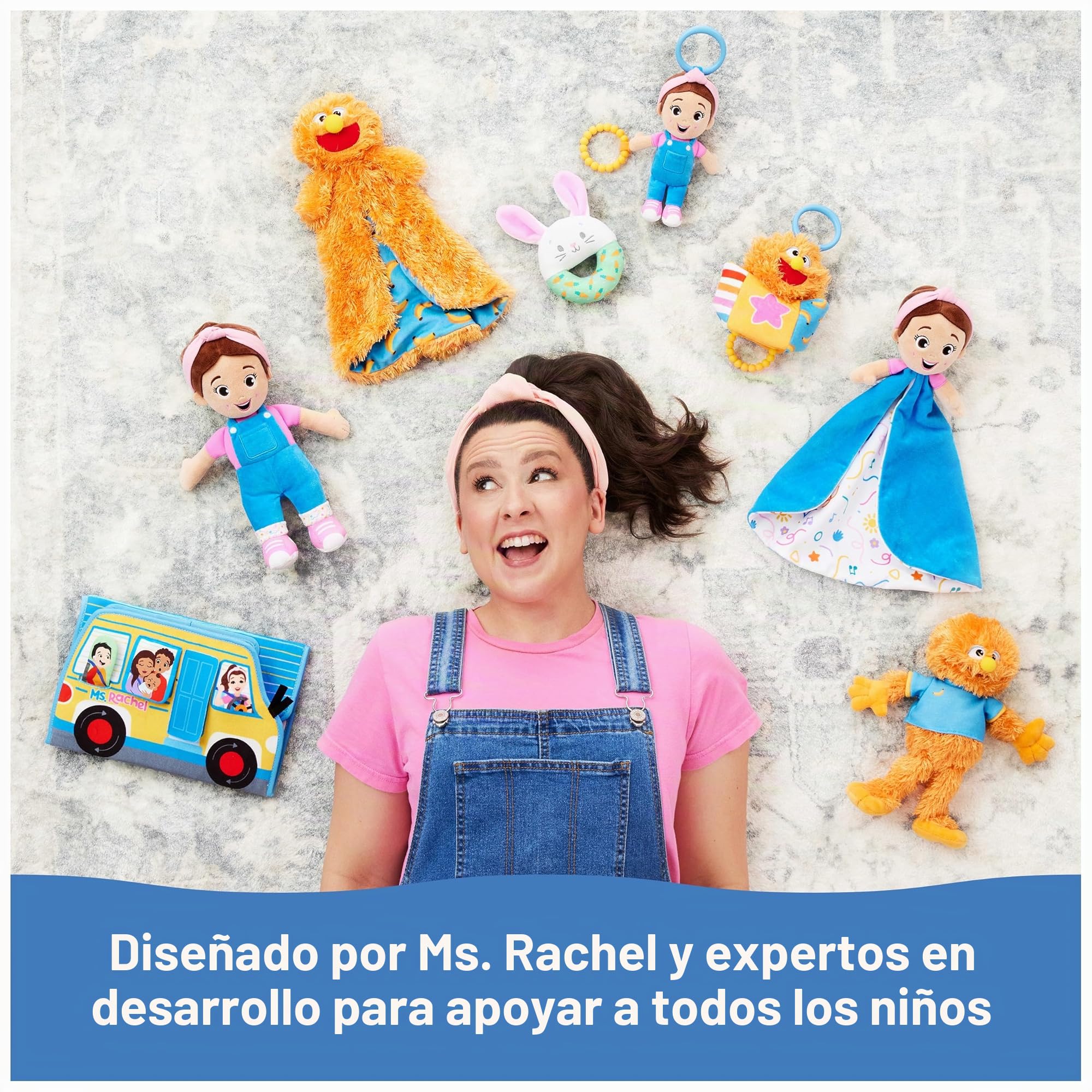 Ms. Rachel Muñeca Speak & Sing, Juguete Interactivo de 16 Pulgadas de Alto con 4 Canciones y más de 16 Frases, Juguetes para niños y niñas de 6 Meses a 3 años en adelante
