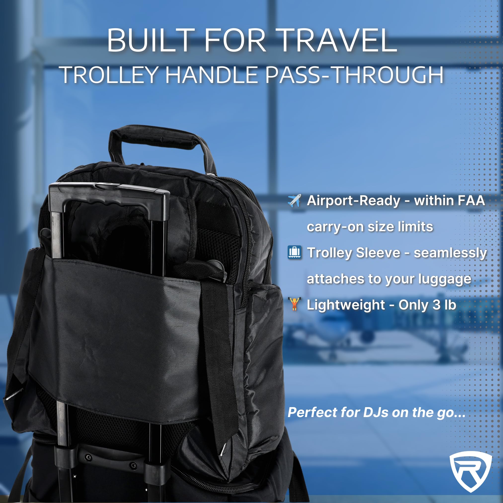 Amazon.com: Rockville RVBACKPACK V2 Large DJ Laptop/Gear Travel