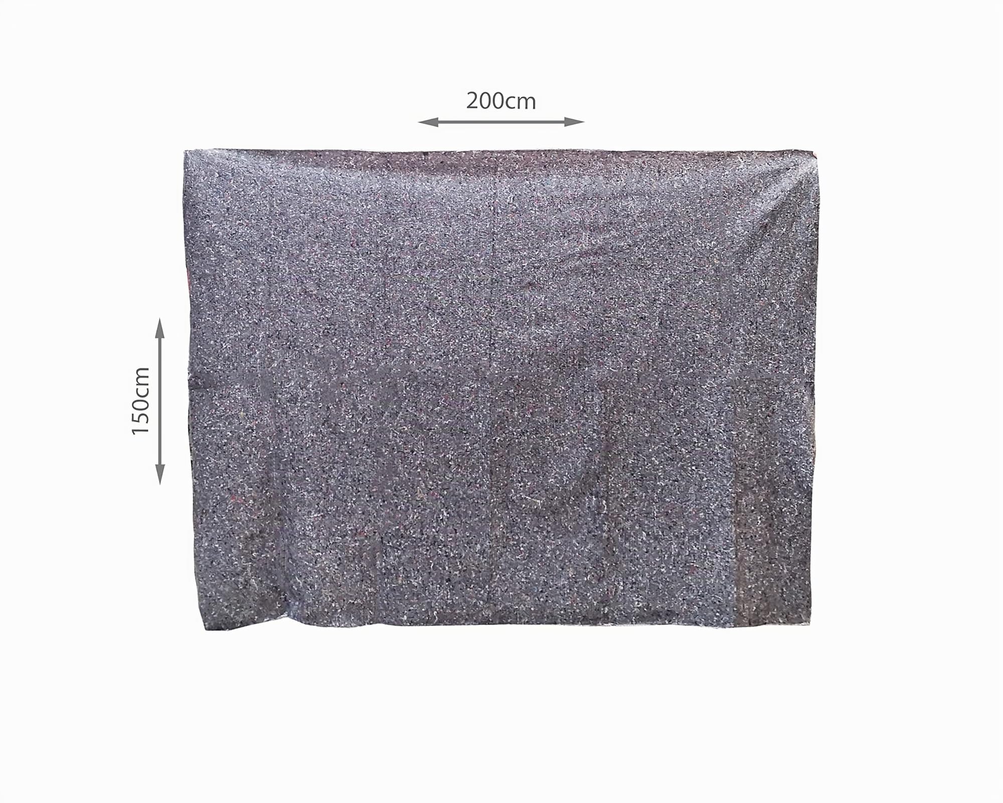 Lot de 5 couvertures pour meubles, env. 350 g/m², 150 x 200 cm, couleur gris titane