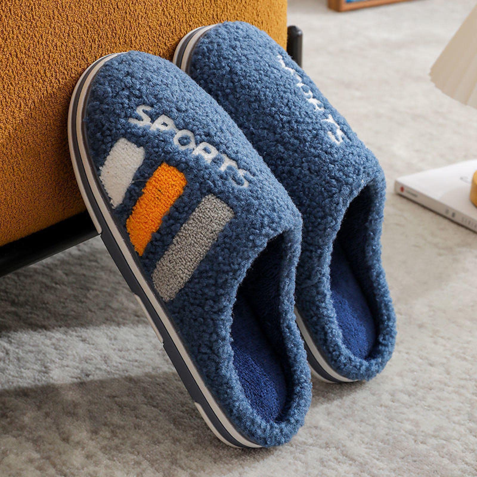 Un'Elegante Pantofole in Cotone Pantofole Calde Pantofole in Cotone Men Autumn And Winter Indoor Comfortable Cotton Slippers Plush