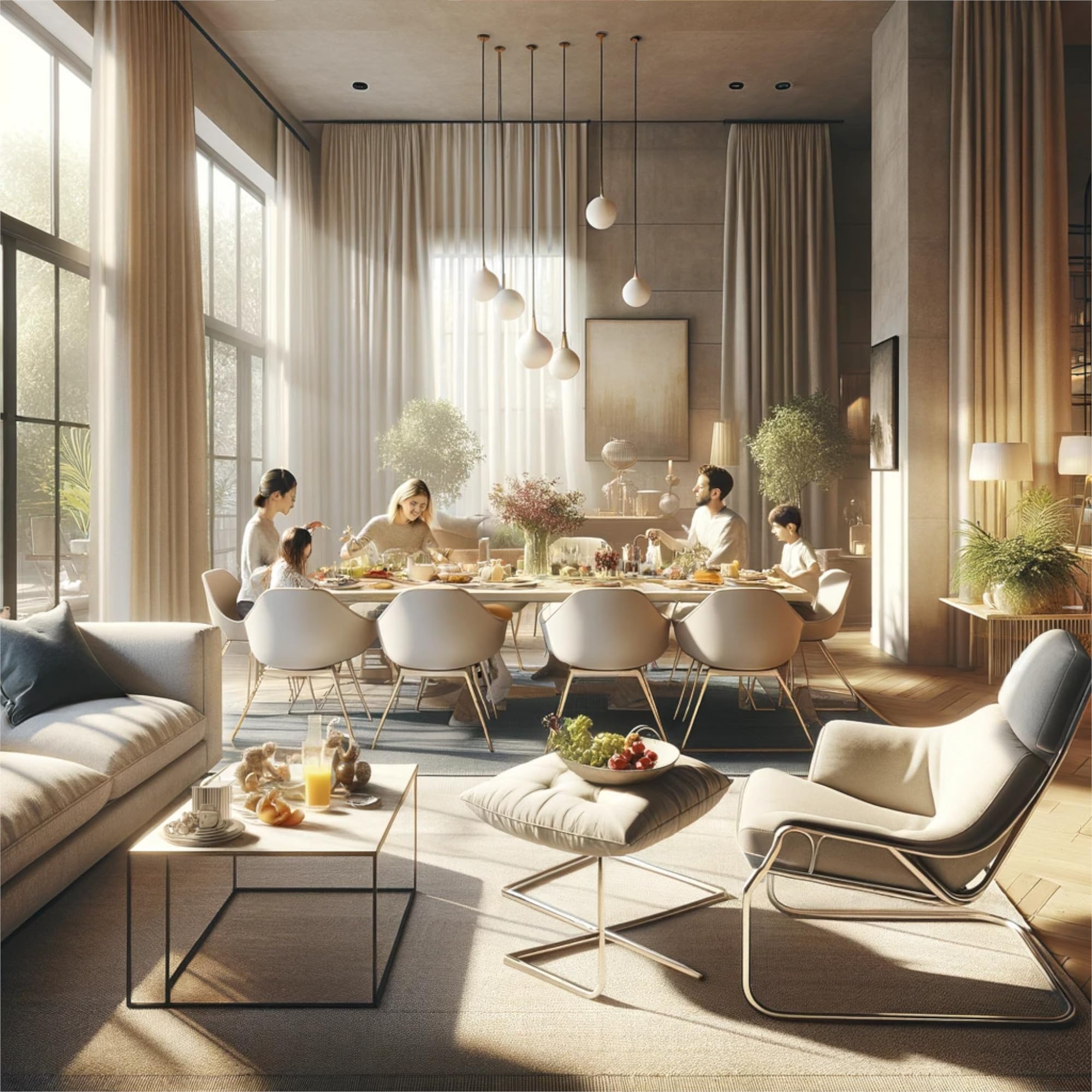 Image secondaire de Set de 8 Embouts en Plastique Noir pour Chaises Cantilever