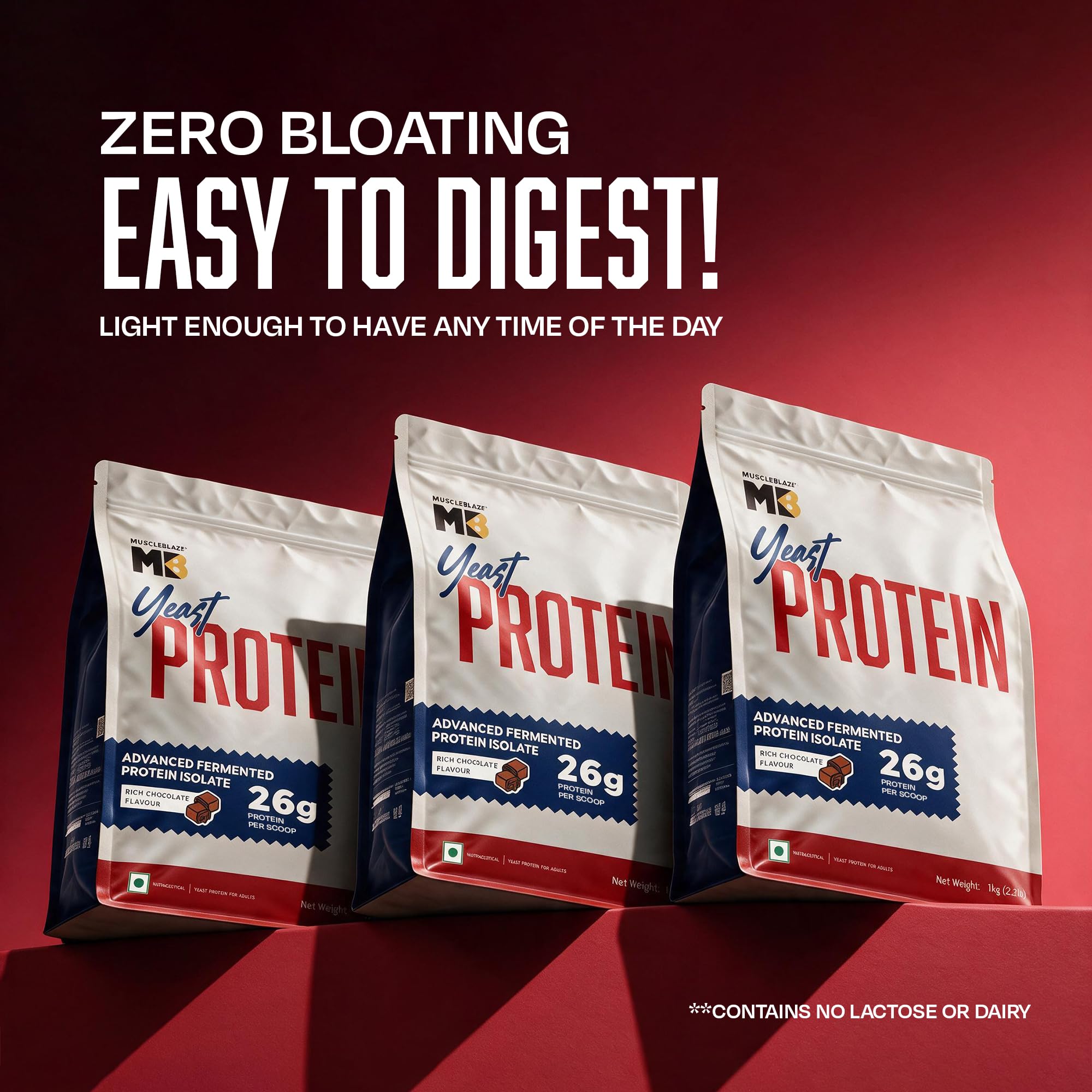 MuscleBlaze Yeast Protein Powder, 1kg (2.2lbs) — Amazon image 6