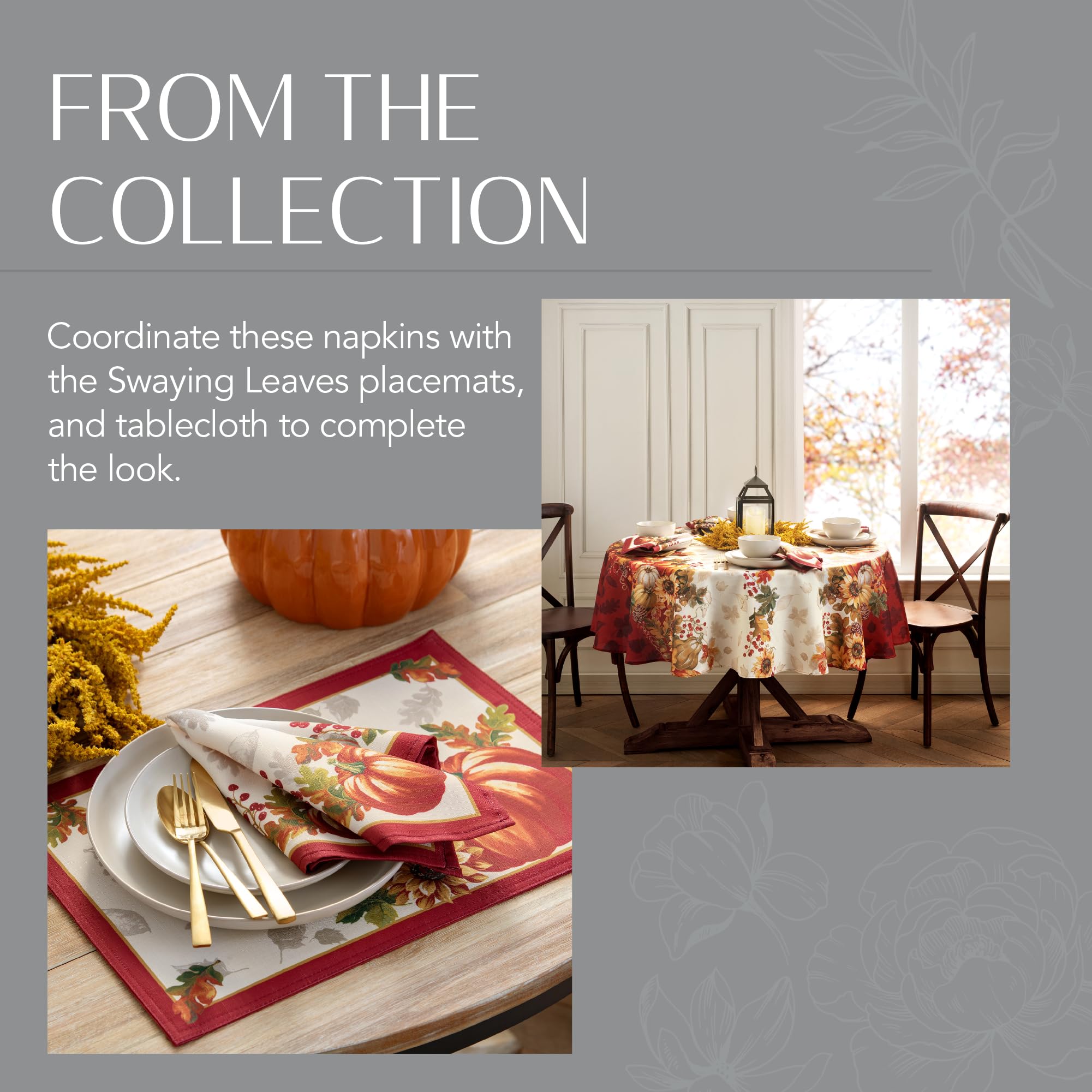 Lot De 3 Serviettes De Table "initia" 40x40cm Jaune - Serviette De