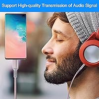 Vista 22 de Cable auxiliar USB C (paquete de 2), tipo C macho a adaptador de 3.5mm