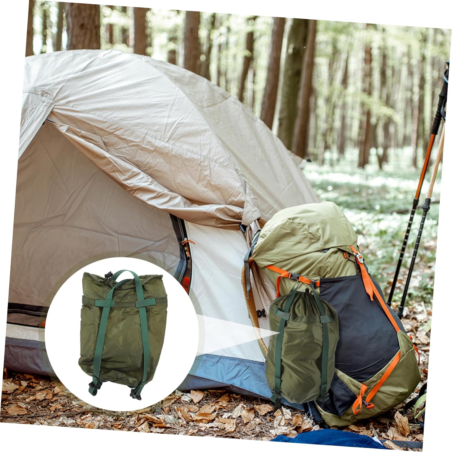 Backpacking Gear Quilts Compression Bags for Adults Portable Bed Storage Outdoor Bag