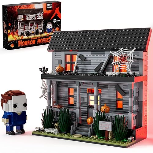 Horror Movie Figure & Haunted House Building Blocks Kits with