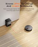 Aspirateurs robotisés et Mop 7000Pa, 180mins Nettoyage personnalisé, 90-Day Self-Emptying, Navigation Lidar, Wi-Fi/App/Alexa/Remote, pour animaux de compagnie, plancher dur, moquette