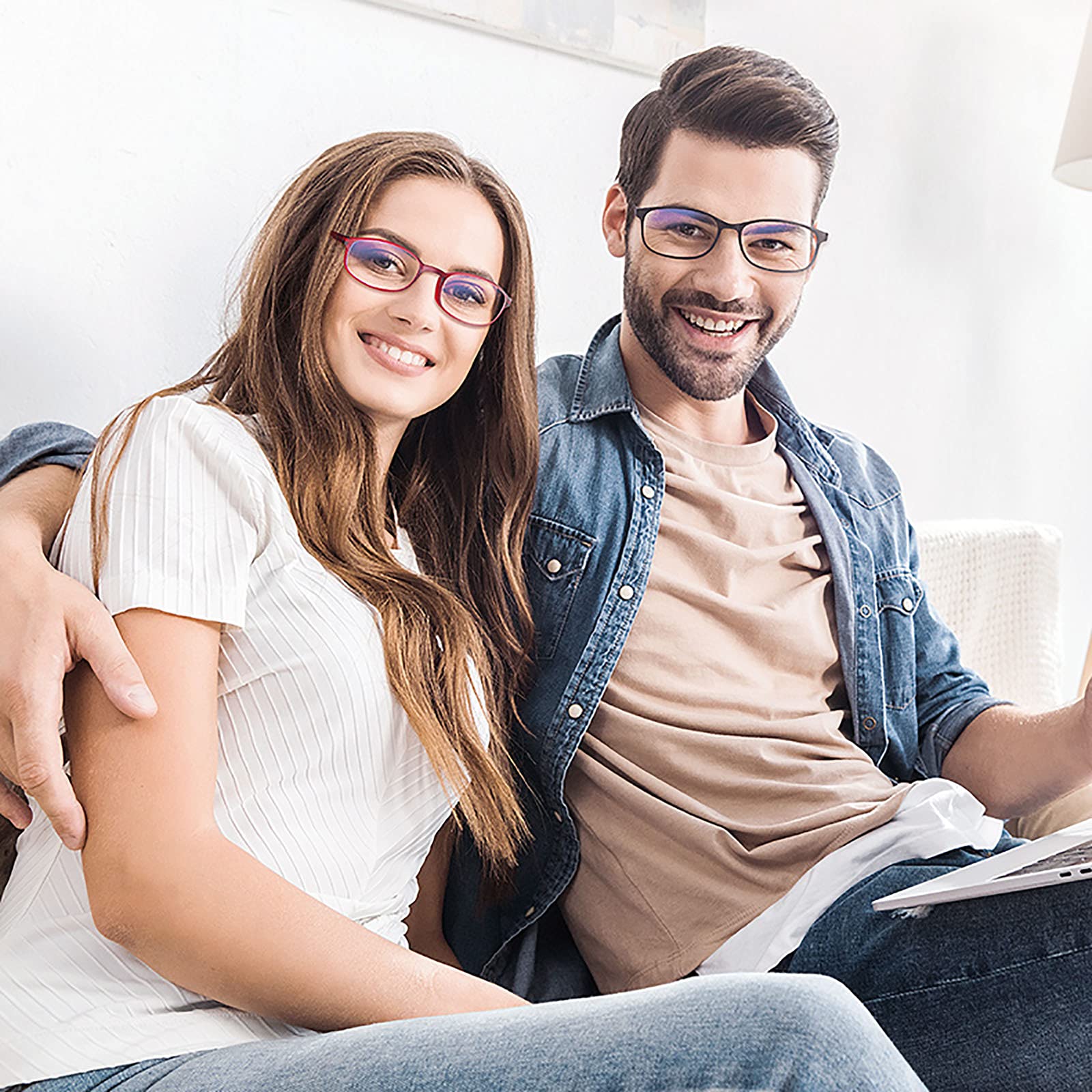 Un Pack de 2 Gafas de Lectura para Hombres/Mujeres, Gafas de Lectura Graduadas Ultra Delgadas, Bisagra de Resorte, para Leer, Practicas,Comodas 2.00