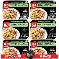 Vista 9 de KJ Poultry Kosher Ready Meals - Shwarma de pavo, comidas de carne MRE listas para comer, sin gluten, halal, (paquete de 2) preparadas para entrada