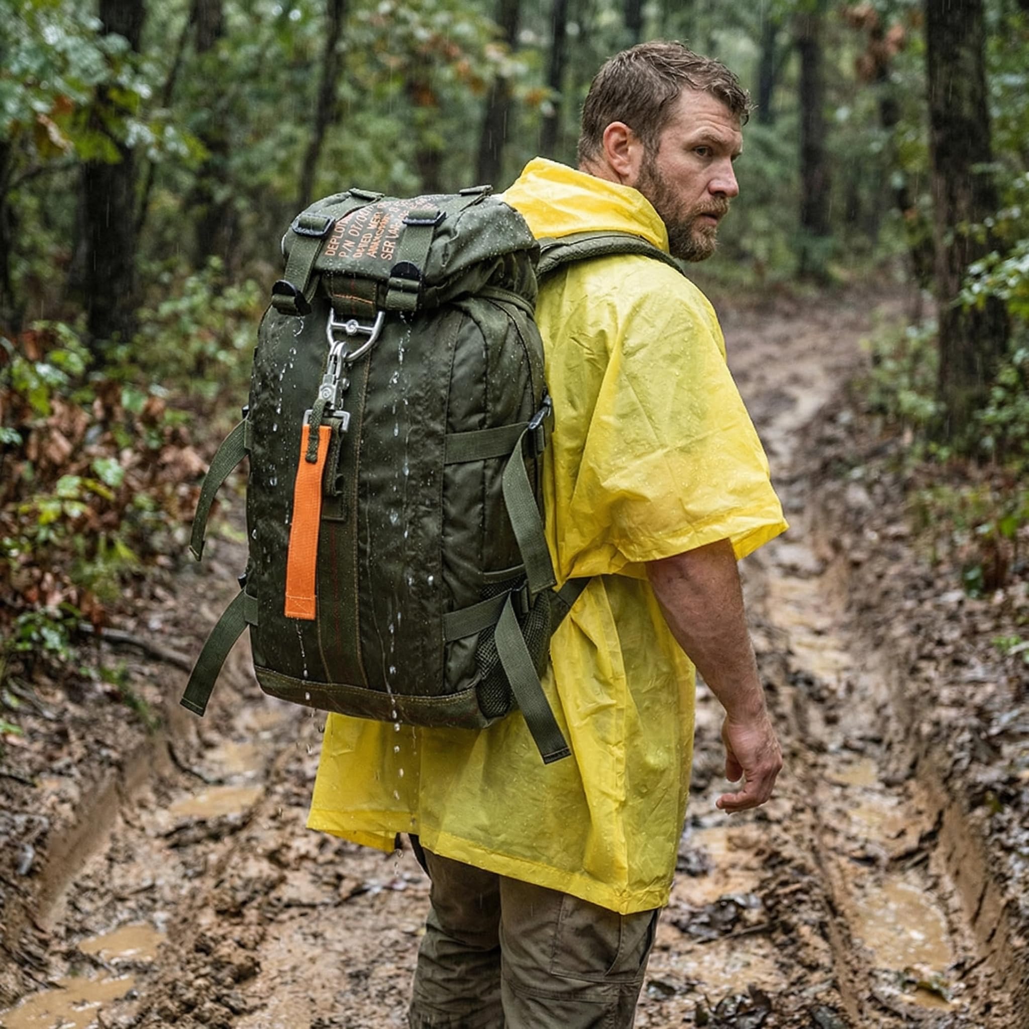 Zaino tattico da viaggio, grande, leggero, con sistema Molle, per attività all'aperto