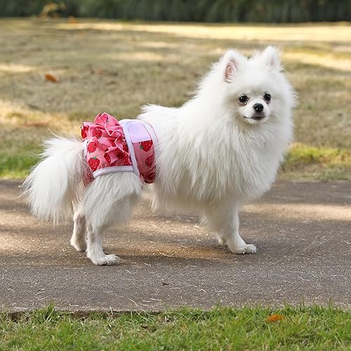 Miniatura 50 de Pañales reutilizables para perras, paquete de 3 pañales lavables altamente absorbentes, pañales flexibles para perritos, a prueba de fugas, pañales