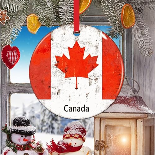 Vista 103 de Chipre - Adornos colgantes para árbol de Navidad, bandera nacional de Chipre, adornos de cerámica para decoraciones de Navidad, regalo de viajero