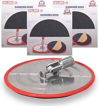 WAL-Board Tools Radial Pole Sander Drywall Kit, 9 Inch, 360 Degree Finish
