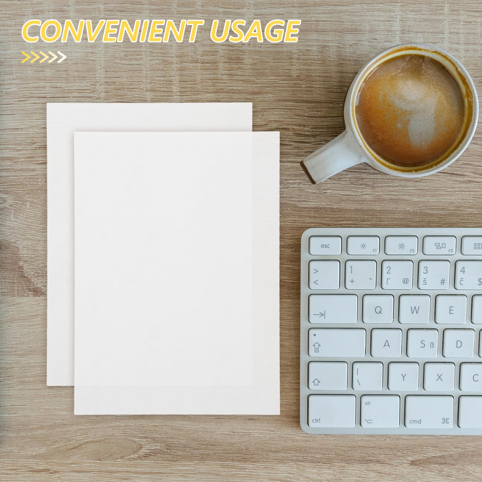 Abaodam Étiquettes Adhésives A5 en Papier Blanc, 150 Pièces, Imprimables et Inscriptibles, Forte Adhérence pour Bureau et Logistique
