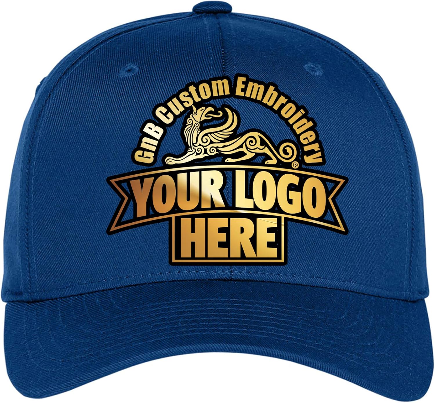 Custom Embroidered Flex Fitted hat. Flex Fitted 6277/6477 Baseball Cap. Place Your Own Logo or Design