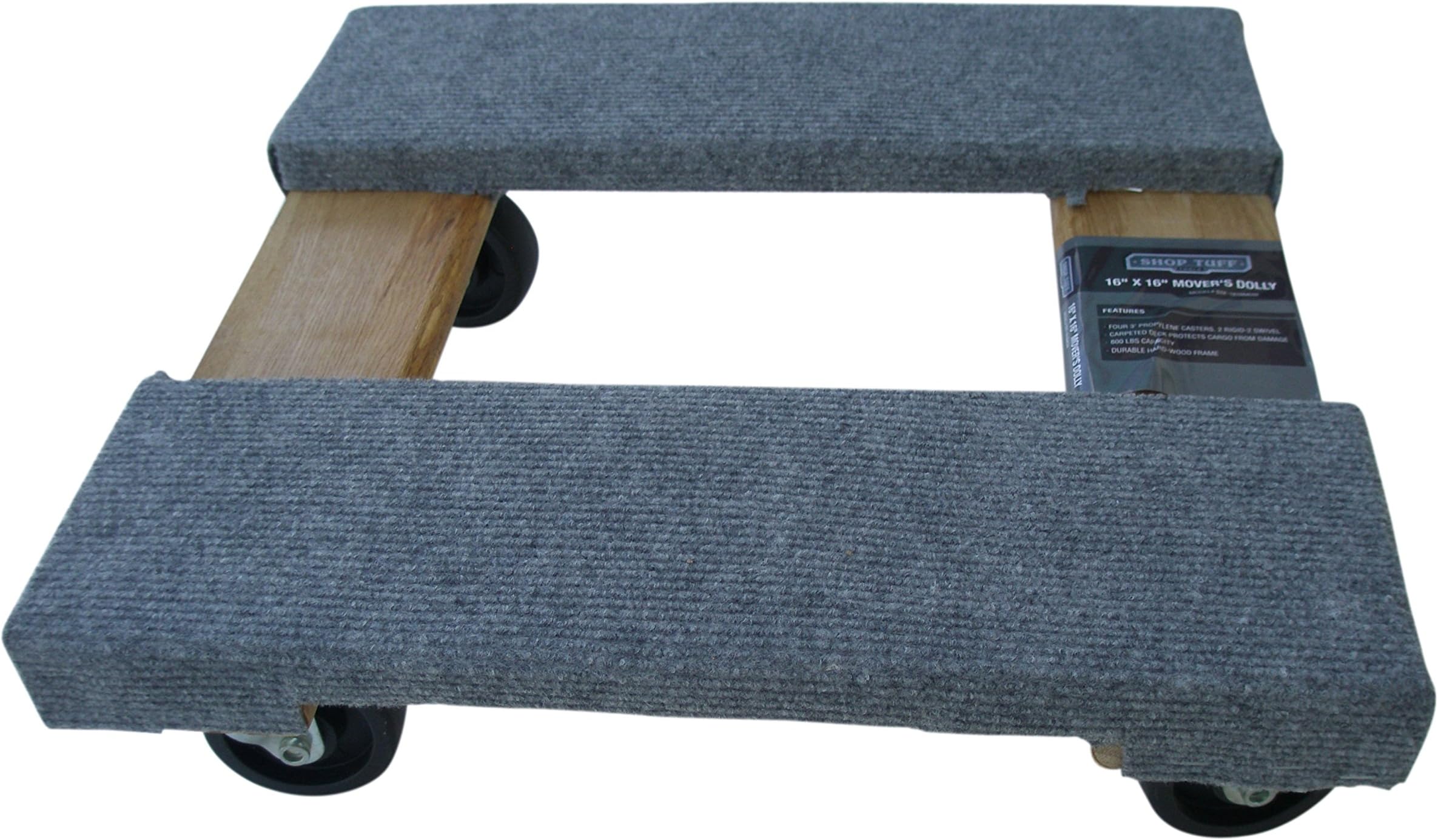 Shop Tuff STF-1616MDW Mover's Dolly, 16" x 16"