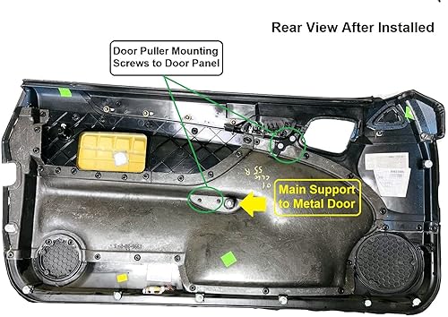 Miniatura 4 de Tirador de manija de puerta interior interior para el lado izquierdo del conductor compatible con Mercedes Benz 98-03 CLK320 CLK430 CLK55 AMG 3.2L