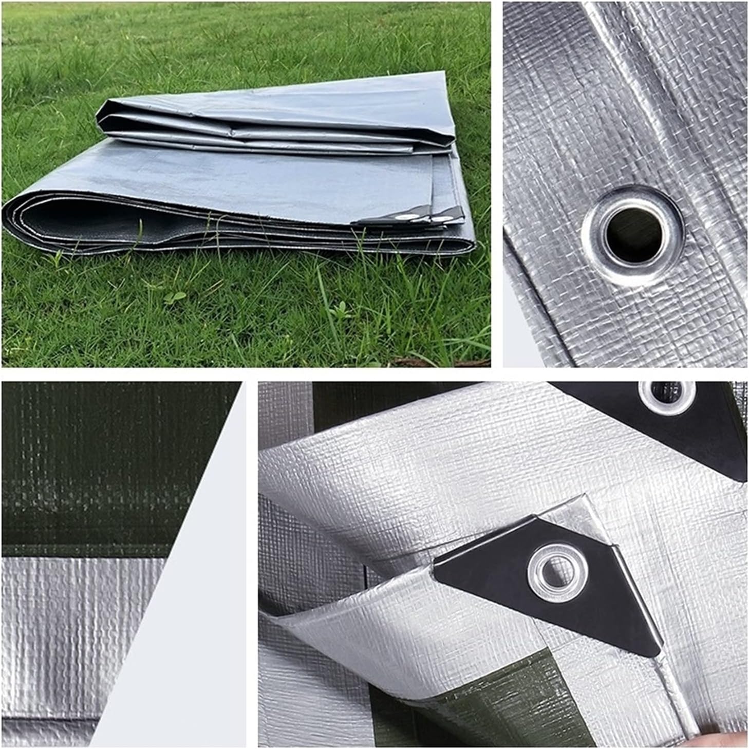 Tarpaulin Rainproof Cloth Thickness 0.32mm Sun Protection and Warmth Protection tarp Sheet fit for Courtyard Balcony (Color : 2 * 3m)