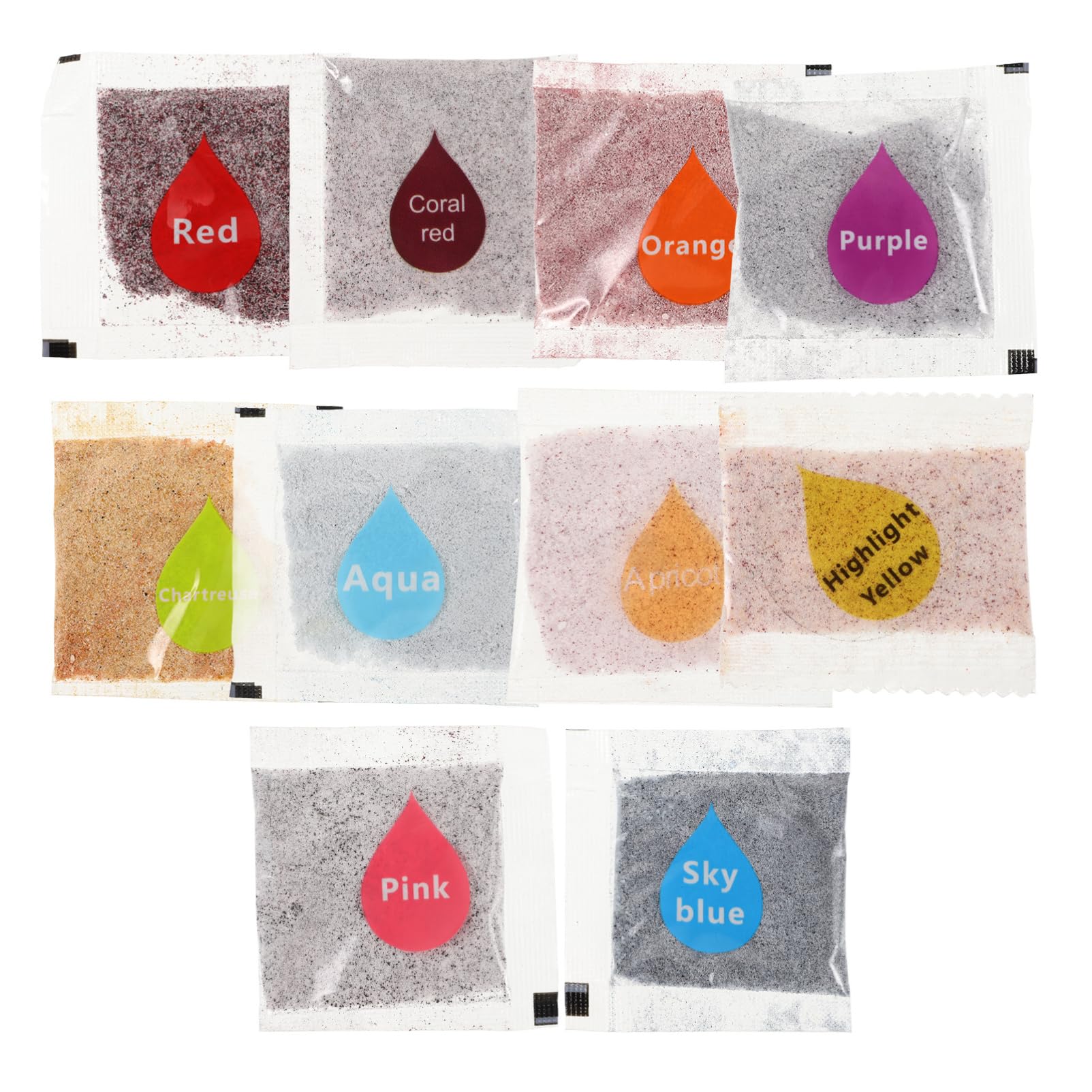 HOODANCOS Fabric Dyes 10pcs Tie Dye Powder Craft DIY Non-Fade for Boys and Girls Adults Family Entertainment