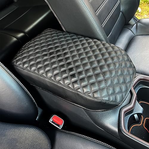 Miniatura 2 de D-Lumina RAV-4 - Funda para reposabrazos de consola central compatible con Toyota RAV4 2019, 2020, 2021, 2022, 2023, 2024, 2024, piel sintética,