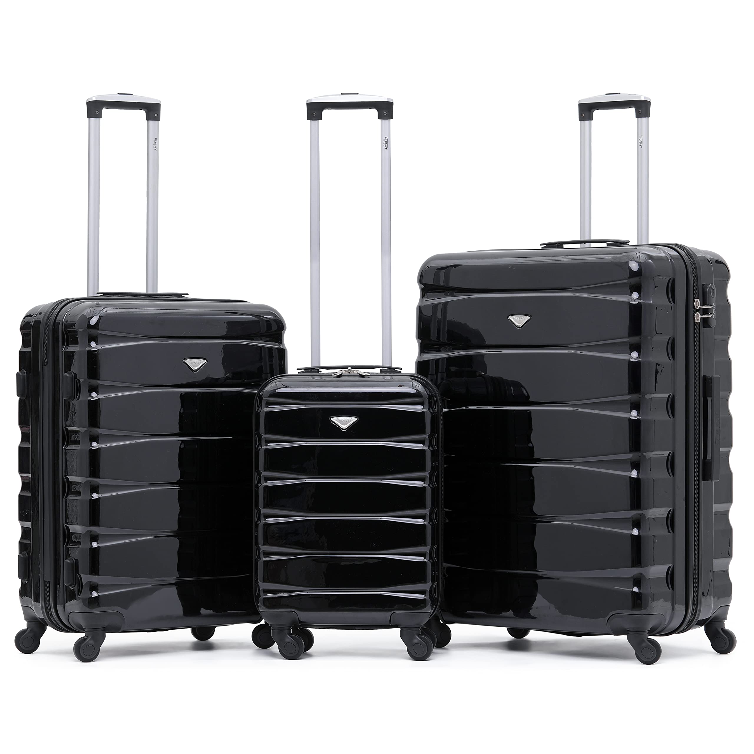 Flight Knight Lightweight 4 Wheel ABS Hard Case Medium Suitcase Approved for Over 100 Airlines Including easyJet, British Airways, Ryanair, Jet2, Emirates & Many More - Check-in Medium Size 25" — view 53