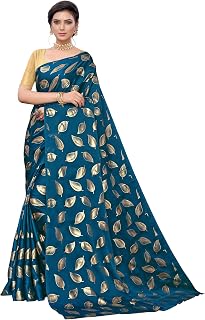 Pandadi Saree Women's Georgette Printed Saree with Running blouse