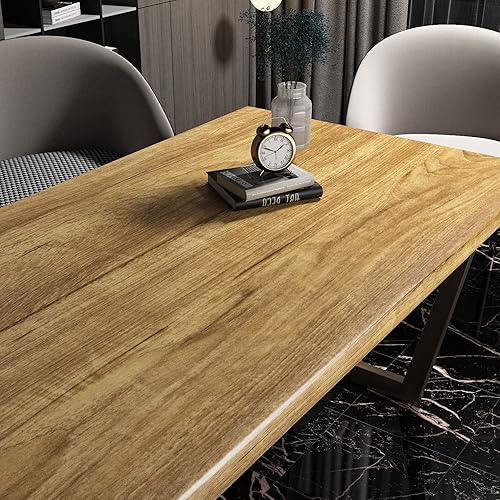 Vista 17 de AbaBoorty Papel tapiz autoadhesivo de grano de madera, autoadhesivo, extraíble, de madera marrón, papel de contacto para encimeras, papel tapiz