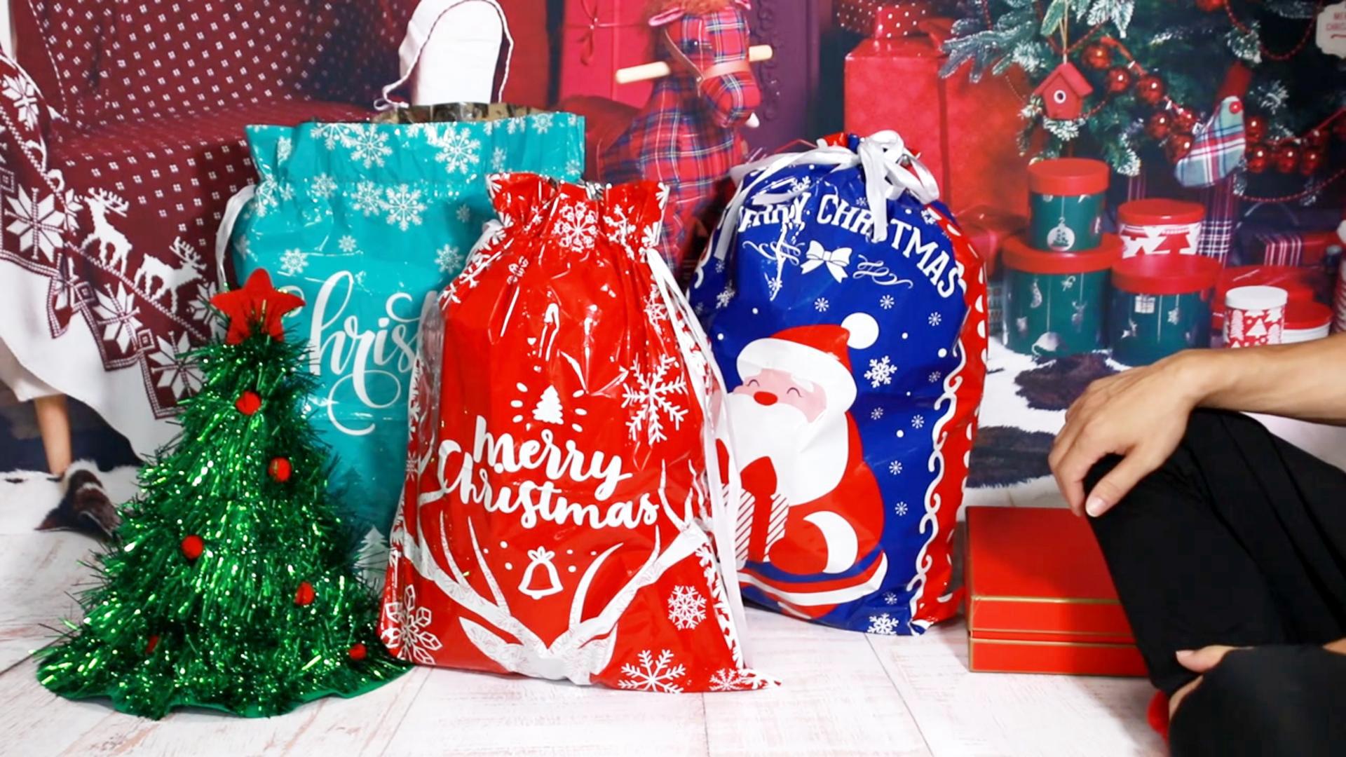 クリスマス 袋 Yoayao ラッピング 袋 大きい ギフト袋 プレゼント Amazon | クリスマス 袋 Yoayao クリスマス ラッピング 袋