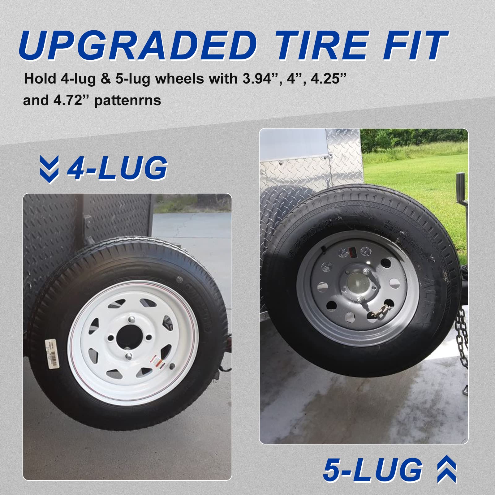 Buy SPARKWHIZ Spare Tire Bracket for Trailer, Boat Spare Tire Carrier