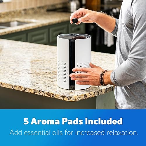 Miniatura 7 de Kenmore PM1010 Purificadores de aire para dormitorio de hasta 348 pies cuadrados con filtro HEPA H13, bloqueo infantil, modo de sueño para