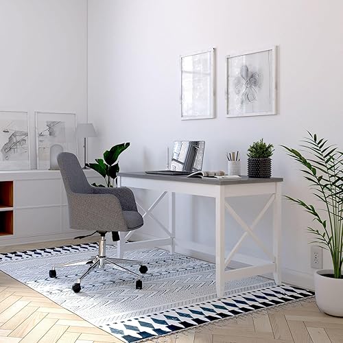 Miniatura 9 de Alera ALEWS4241 Mid-Century - Silla de trabajo con capacidad para hasta 275 libras. Altura del asiento de 18.9 a 22.24 pulgadas. Color gris