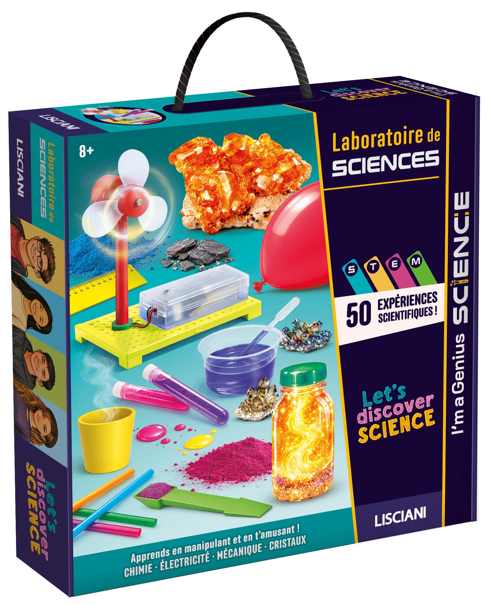 Lisciani – I'm A Genius – Wissenschaftslabor – 50 Experimente – 8 Jahre