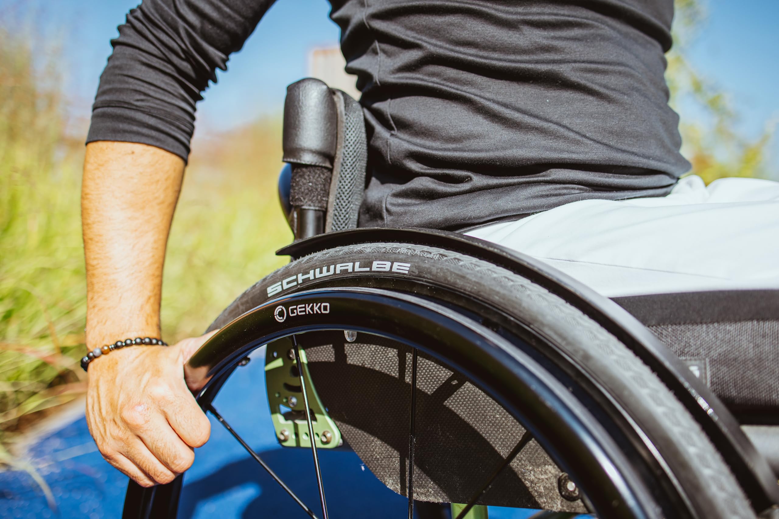 Schwalbe Marathon Plus Wheelchair Tyre, Black 37-540 (24x1 3/8)