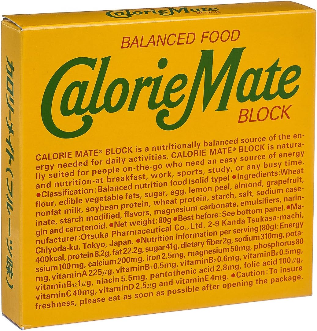 Balanced Food Blocked Calories Fruits Flavor 1 Box(4 Bars) x 10 Boxes (Japan Import)