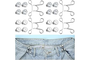 24-Piece Waist Tightening Brooch Set: Instant Pant Slack Extender
