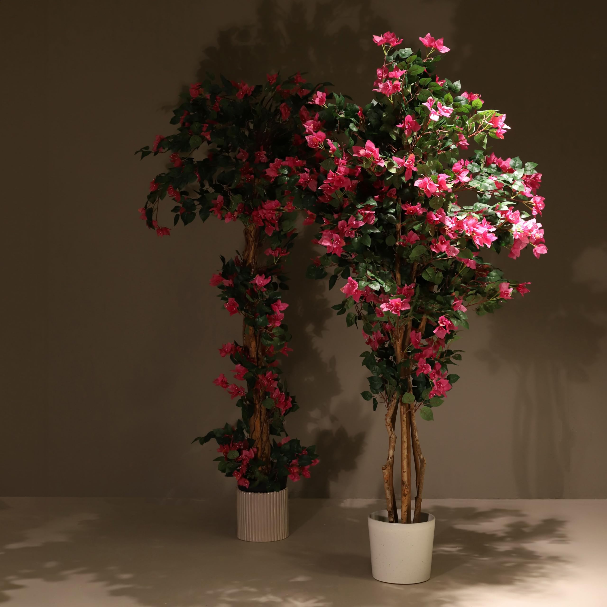 Planta Artificial | Árbol Buganvilla Artificial 180 cm Tronco Natural | Ideal para Salón, Oficina y Recibidor