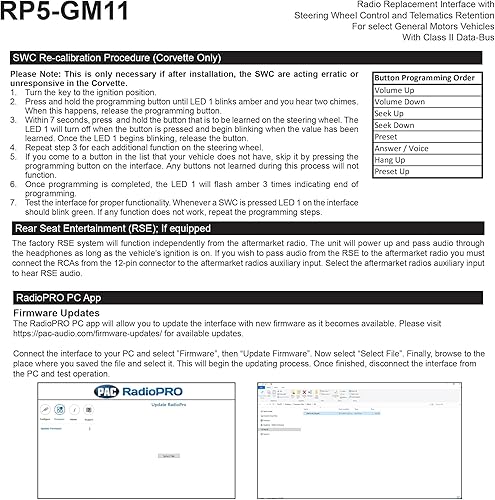 Miniatura 6 de PAC RP5-GM11 - Refacción de radio con interfaz para el auto
