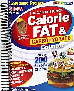 CalorieKing Larger Print Calorie, Fat & Carbohydrate Counter