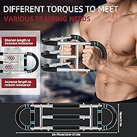 Vista 3 de Twister Arm Trainer, Dual Triple-Spring, 30-180lb Adjustable, Chest Arm Shoulder Workout Equipment, Portable Detachable Arm Twister Exerciser for