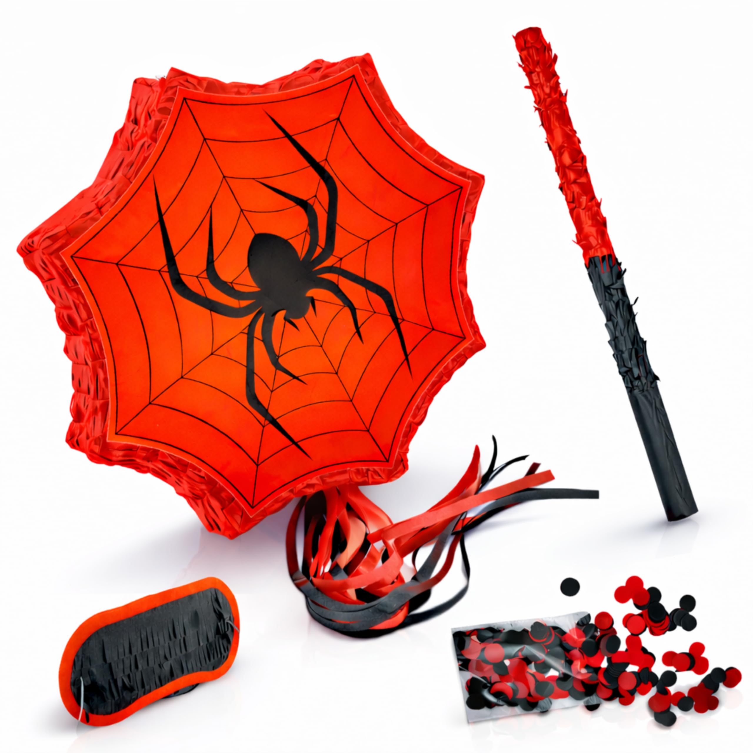Piñata Géante Thème Araignée – Anniversaire Enfant Garçon – Super-Héros Type Spider – Grande Piñata à Casser – Fête, Halloween – Grande Capacité Bonbons & Surprises