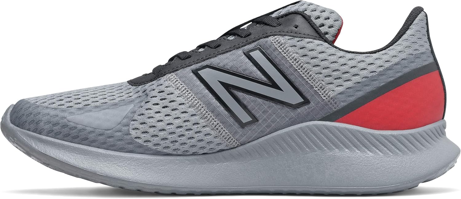 New Balance Men's Vatu V1 Running Shoe 7 Gunmetal/Team Red