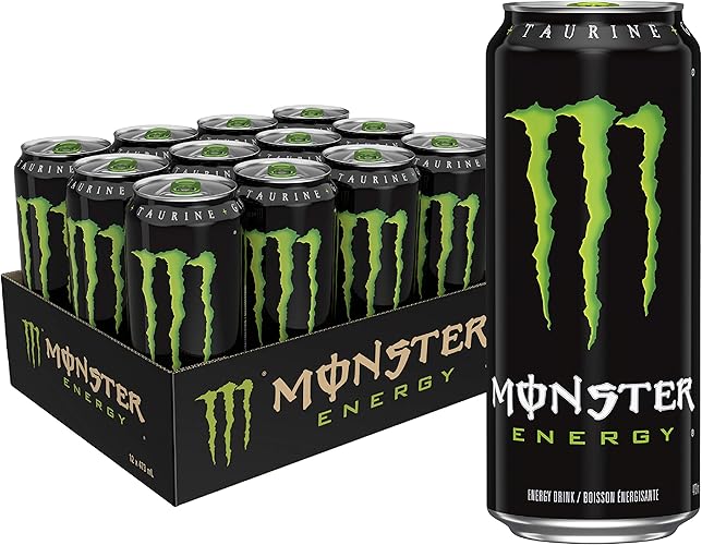 Monster Energy, Original, 473mL Cans, Pack of 12