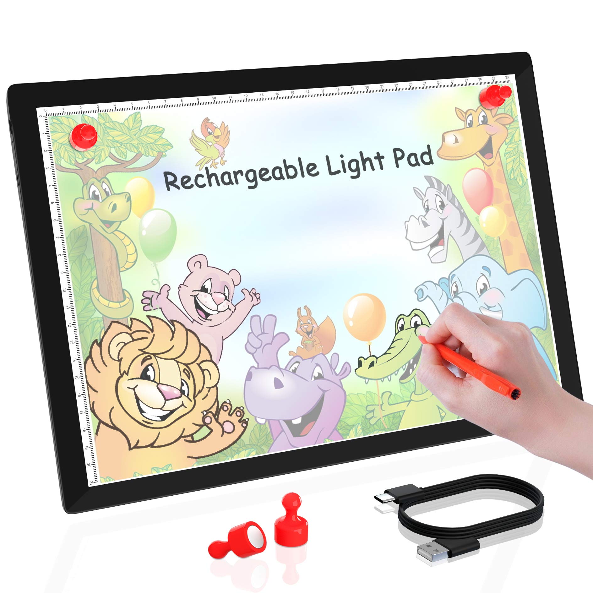 Buy Rechargeable A4 Wireless LED Tracing Light BoxWinshine Dimmable