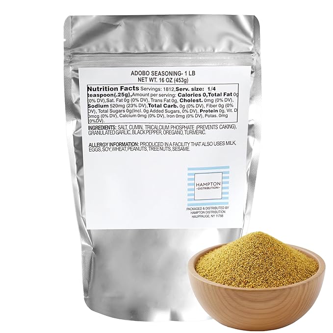 Adobo Seasoning, Bolsa de 1 Libra, Hampton Distribution miniatura 2