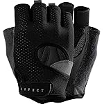 LIFECT Freedom Workout Gloves, Knuckle Weight Lifting Shorty Fingerless Gloves with Curved Open Back, for Powerlifting, Gym, Women and Men (Black, Small)