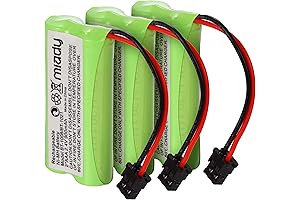 Miady Replacement Cordless Phone Battery Compatible with Uniden BT1008